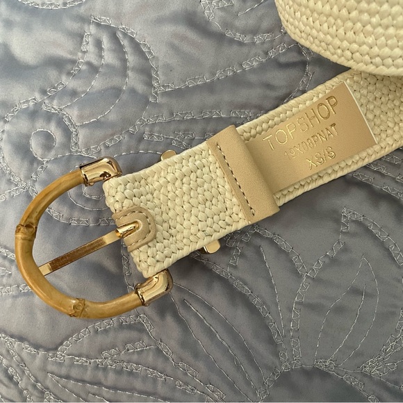 BUNDLE Forever 21 ribbed knit side slits midi dress + Topshop Woven Belt - Picture 9 of 9